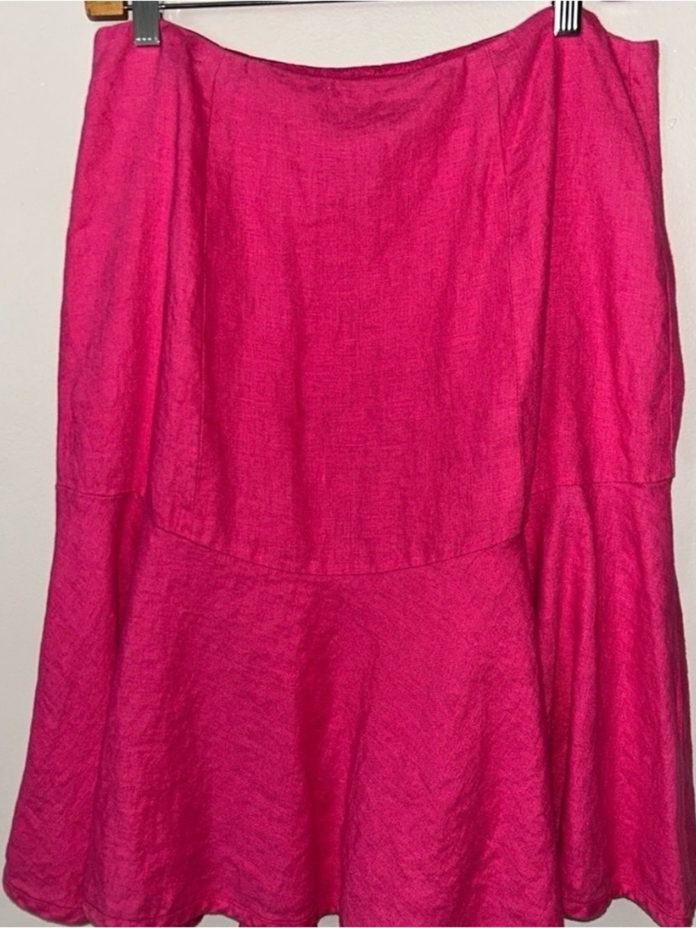 Lauren Ralph Lauren Linen Hot Pink Circle Skirt
